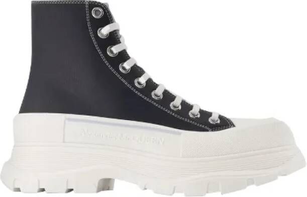 Alexander mcqueen Leather sneakers Black Heren