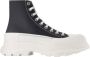 Alexander mcqueen Leather sneakers Black Heren - Thumbnail 1