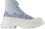 Alexander mcqueen Leather sneakers Blue Dames - Thumbnail 1