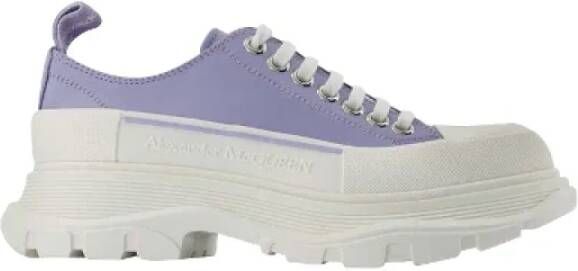 Alexander mcqueen Leather sneakers Blue Dames