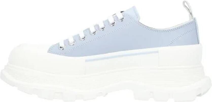 Alexander mcqueen Leather sneakers Blue Heren