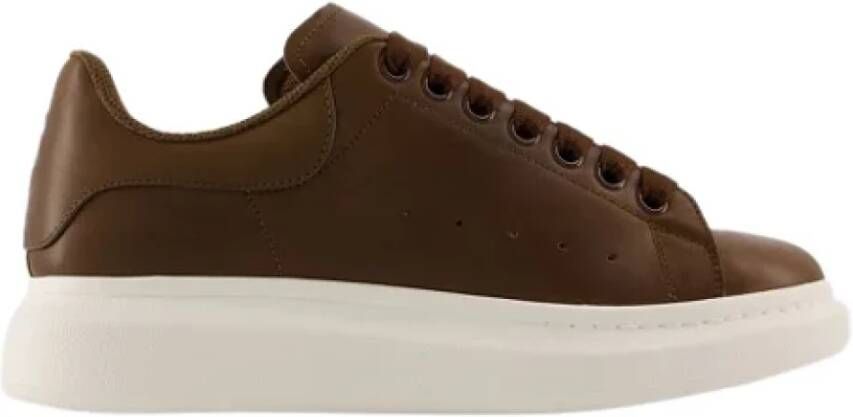 Alexander mcqueen Leather sneakers Brown Dames