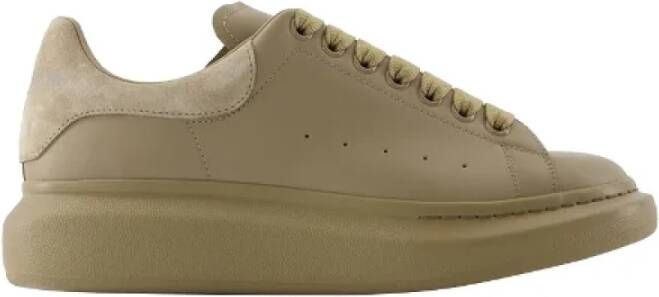 Alexander mcqueen Leather sneakers Brown Heren