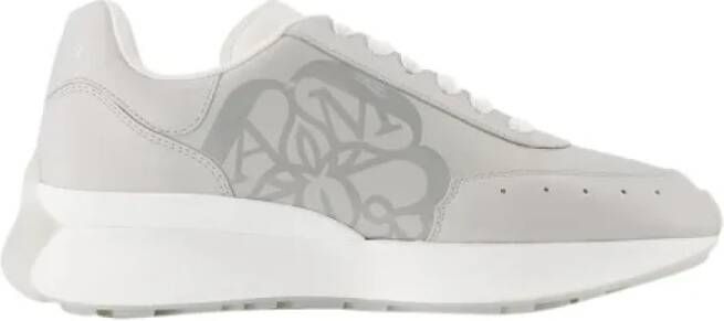 Alexander mcqueen Leather sneakers Gray Dames