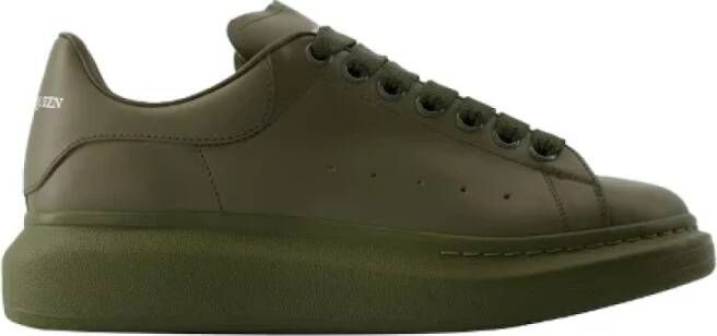 alexander mcqueen Leather sneakers Green Dames