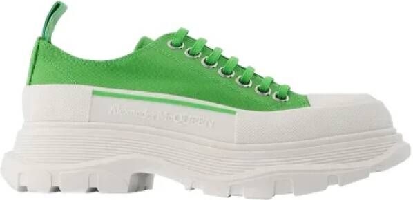 Alexander mcqueen Leather sneakers Green Dames