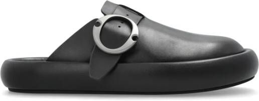 Alexander mcqueen Leren slides Arc Black Heren