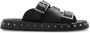 Alexander mcqueen Leren Slides Black Dames - Thumbnail 1