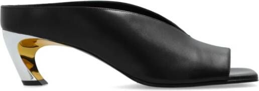 Alexander mcqueen Leren Slides Black Dames