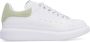 Alexander mcqueen Leren Sneakers met Suède Hielinzet White Dames - Thumbnail 1