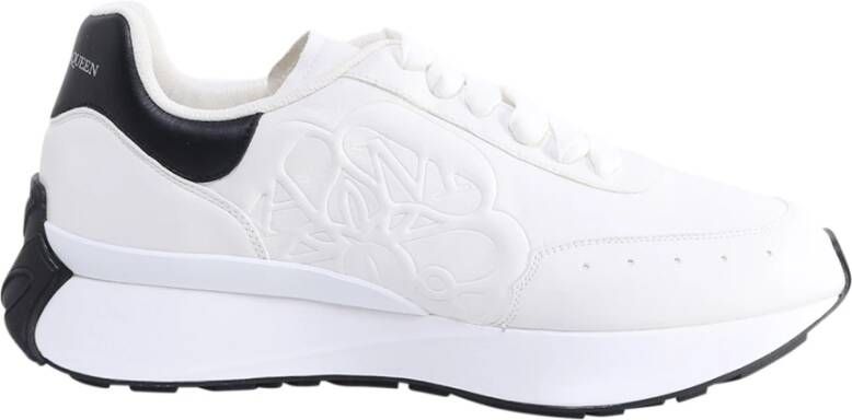 Alexander mcqueen Leren sneakers met veters White Heren