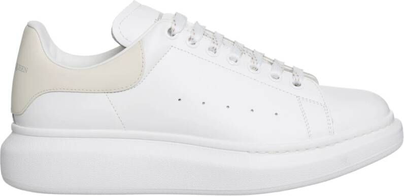 Alexander mcqueen Leren Vetersluiting Sneakers White Heren