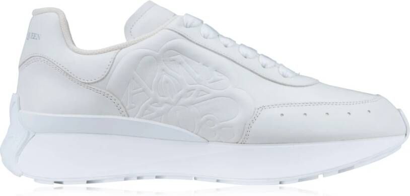 Alexander mcqueen Leren Vetersneakers White Heren