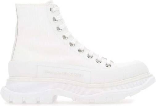 Alexander mcqueen Luxe Sneakers met Stoffen Bovenwerk Wit Dames