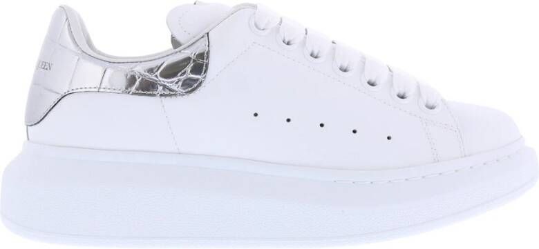 Alexander mcqueen Luxe Witte Leren Sneakers White Dames