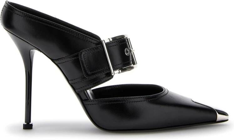 Alexander mcqueen Zwarte pumps met punk teenkap Black Dames