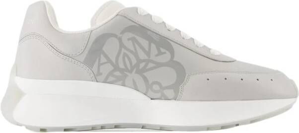 Alexander mcqueen Multikleur Leren Sneakers Oversized Stijl Grijs Heren