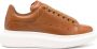 Alexander mcqueen Oversized Lace-Up Leren Sneakers Brown Dames - Thumbnail 1