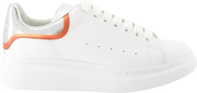 Alexander mcqueen Leren Sneakers met Rubberen Zool White Heren