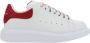 Alexander mcqueen Witte lage sneakers met fuchsia suède hiel White Dames - Thumbnail 1