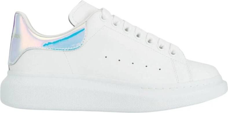 Alexander mcqueen Witte en iriserende leer over extra grote sneakers Wit Heren