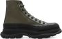 Alexander mcqueen Groene Veterschoenen met Oversized Rubberen Zool Groen Heren - Thumbnail 1