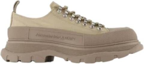 Alexander McQueen Pre-owned Cotton sneakers Beige Heren