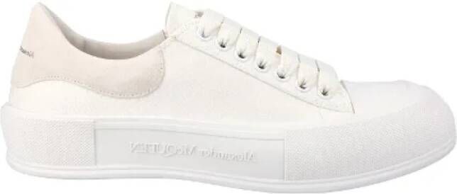 Alexander McQueen Pre-owned Cotton sneakers White Heren