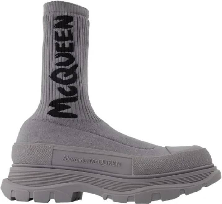 Alexander McQueen Pre-owned Fabric boots Gray Heren