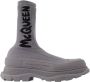 Alexander McQueen Pre-owned Fabric boots Gray Heren - Thumbnail 1