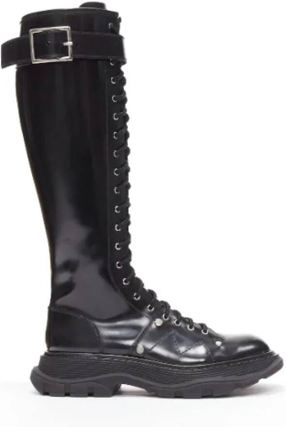 Alexander McQueen Pre-owned Leather boots Black Dames