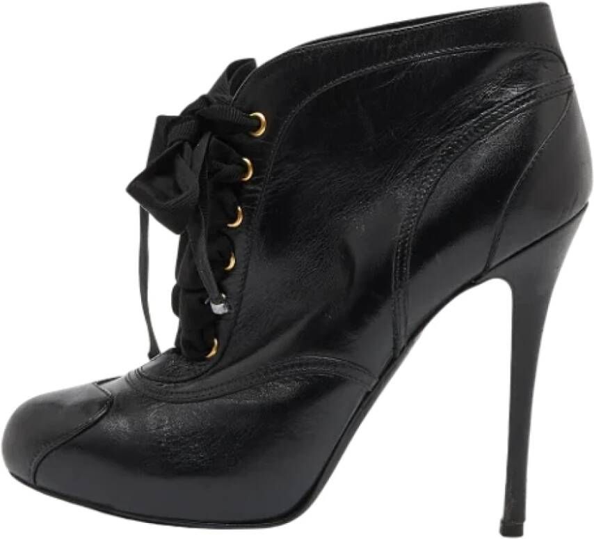 Alexander McQueen Pre-owned Leather boots Black Dames