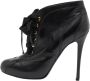 Alexander McQueen Pre-owned Leather boots Black Dames - Thumbnail 1