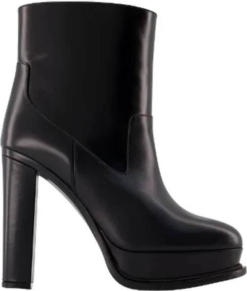 Alexander McQueen Pre-owned Leather boots Black Dames