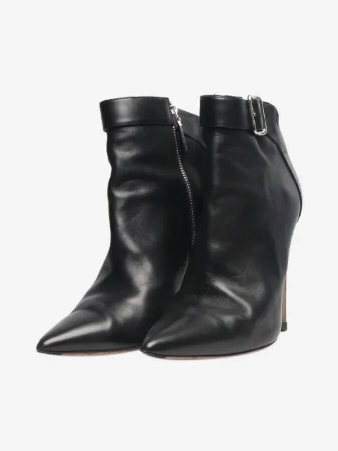 Alexander McQueen Pre-owned Leather boots Black Dames