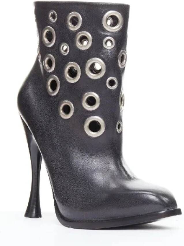 Alexander McQueen Pre-owned Leather boots Black Dames