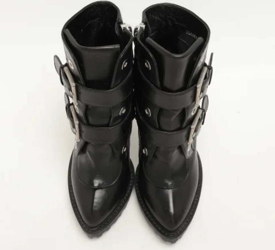 Alexander McQueen Pre-owned Leather boots Black Dames