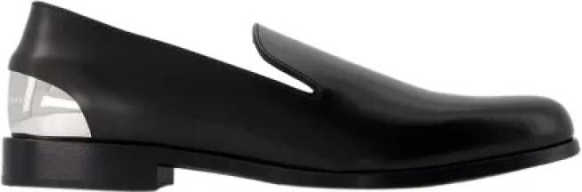 Alexander McQueen Pre-owned Leather flats Black Dames