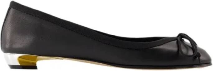 Alexander McQueen Pre-owned Leather flats Black Dames