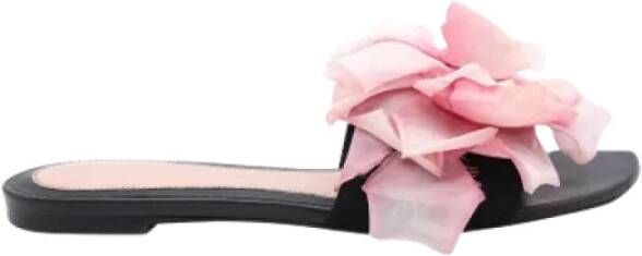 Alexander McQueen Pre-owned Leather flats Pink Dames