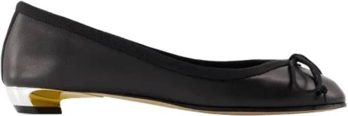 Alexander McQueen Pre-owned Leather flats Black Dames