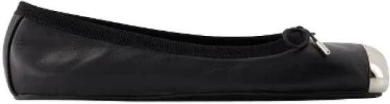 Alexander McQueen Pre-owned Leather flats Black Dames