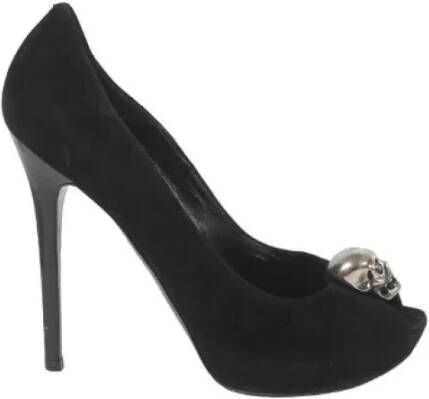 Alexander McQueen Pre-owned Leather heels Black Dames