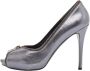 Alexander McQueen Pre-owned Leather heels Gray Dames - Thumbnail 1