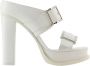 Alexander McQueen Pre-owned Leather heels White Dames - Thumbnail 1