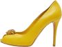 Alexander McQueen Pre-owned Leather heels Yellow Dames - Thumbnail 1