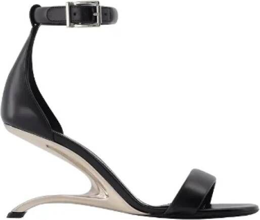 Alexander McQueen Pre-owned Leather sandals Black Dames