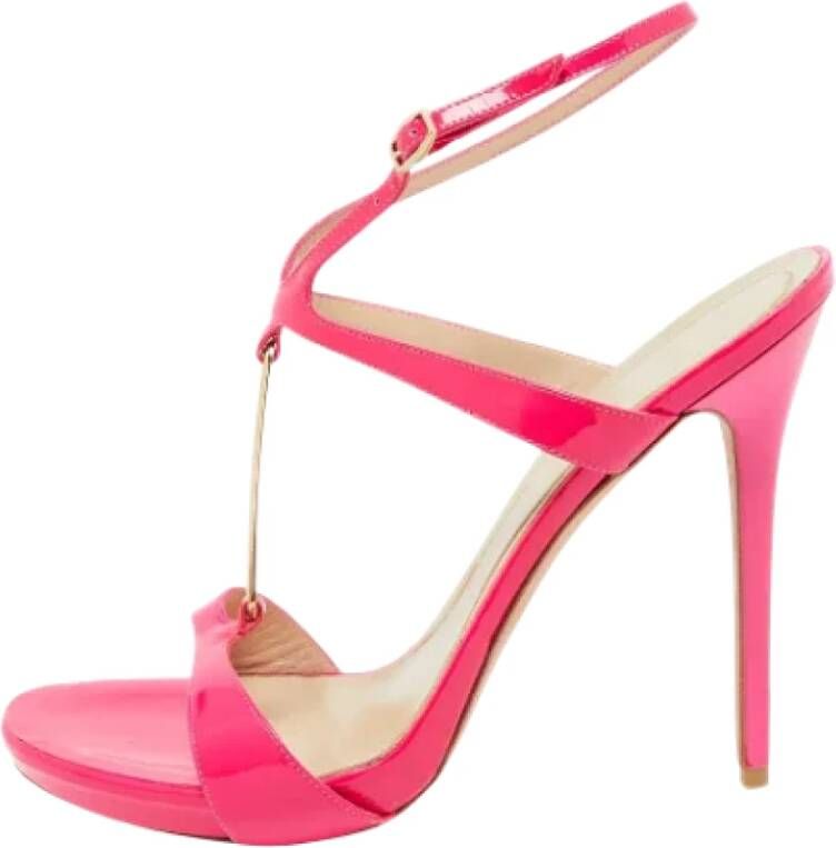 Alexander McQueen Pre-owned Leather sandals Pink Dames