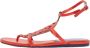 Alexander McQueen Pre-owned Leather sandals Red Dames - Thumbnail 1