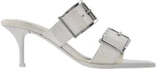 Alexander McQueen Pre-owned Leather sandals White Dames